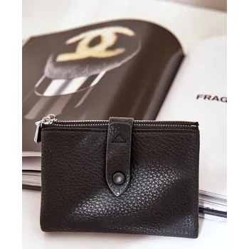 Peněženka Ekologická Kožená Dámská Peněženka Bronica Barva: Černá, Velikost: ONE SIZE
