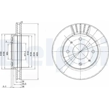 Brzdový kotouč Brzdový kotouč DELPHI BG2763
