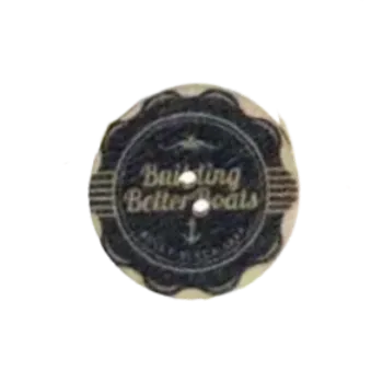 Knoflík Knoflík dřevěný Better boat (2 cm)