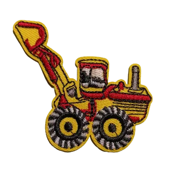 Nášivka nažehlovací žlutý bagr