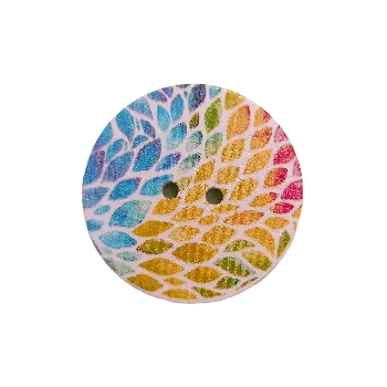 Knoflík Knoflík dřevěný "Hadí vzor" (2,5 cm)