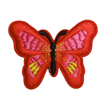 Nášivka Nášivka nažehlovací motýl červený