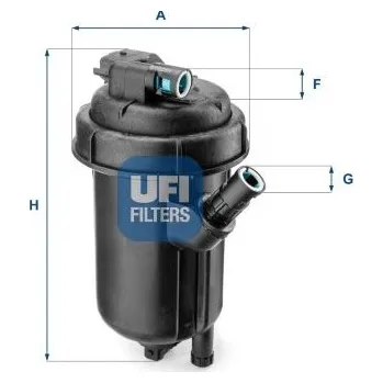 Palivový filtr Palivový filtr UFI 55.125.00