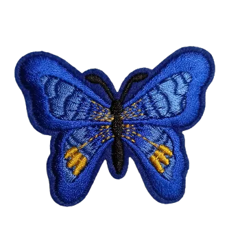 Nášivka Nášivka nažehlovací motýl modrý tmavý