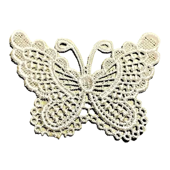 Krajka Aplikace krajka motýl bílý