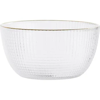 Bloomingville, Miska Bloomingville skleněná se zlatým okrajem 250 ml - Formadore