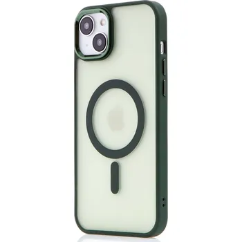 Pouzdro na mobilní telefon Kryt SWISSTEN MagStick Flex pro Apple iPhone 15 Plus - MagSafe - zelený