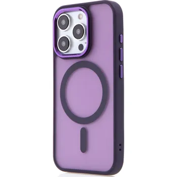 Pouzdro na mobilní telefon Kryt SWISSTEN MagStick Flex pro Apple iPhone 15 Pro Max - MagSafe - fialový