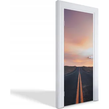 Fototapeta Dekorativní samolepka na dveře, skříň nebo nábytek - Cesta za soumraku, 75x205 cm
