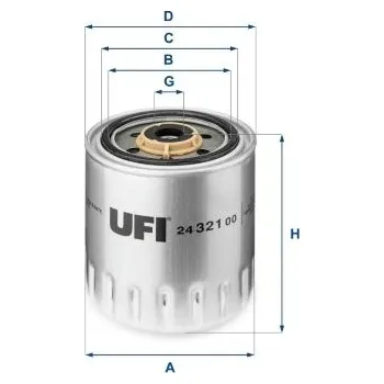 Palivový filtr Palivový filtr UFI 24.321.00