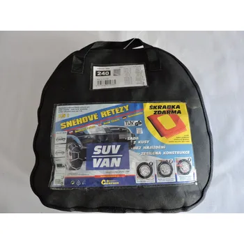 Poklice na kolo Sněhové řetězy SUV-VAN vel. 240, pro STARŠÍ TYPY, Zahraniční vozy. Typové číslo: ŘETĚZY 240,ŘETĚZY 240,ŘETĚZY 240
