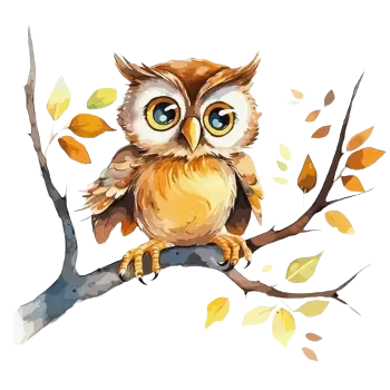 Samolepící dekorace Nástěnná samolepka sova