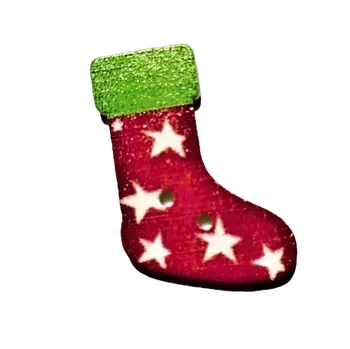 Knoflík Knoflík dřevěný ponožka II