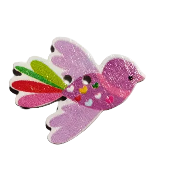 Knoflík Knoflík dřevěný ptáček II