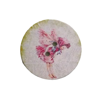 Knoflík Knoflík dřevěný "Víla snů"