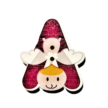 Knoflík Knoflík dřevěný A