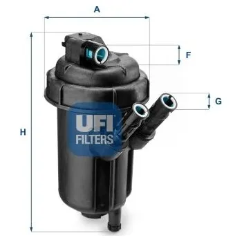 Palivový filtr Palivový filtr UFI 55.116.00