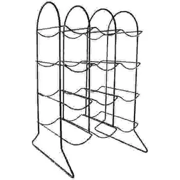 Stojan na víno HIT Stojan na víno kovový černý 12 lahví HT-22170822