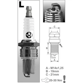 Elektroinstalace pro motocykl zapalovací svíčka L14C řada Super, BRISK - Česká Republika BETA Synt 260 1995-1996