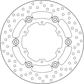 Brzdový kotouč Plovoucí brzdový kotouč BREMBO Oro - 78B40833 KTM Adventure 1090 2017-2017