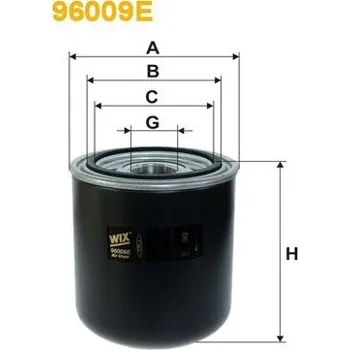 Vysoušecí patrona vzduchu, pneumatický systém WIX FILTERS 96009E