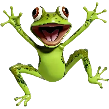 Samolepící dekorace Vinylová samolepka - žabka