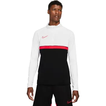 Pánská mikina Bílo-černá pánská mikina Nike Dri-FIT Academy 21 Drill Top M CW6110 016 pánské, 2XL i476_15829763
