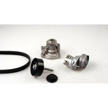 Vodní pumpa + klínový žebrový řemen HEPU PK05810