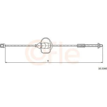 Auto-moto Tažné lanko, parkovací brzda COFLE 10.5360