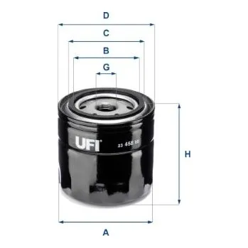 Olejový filtr Olejový filtr UFI 23.458.00