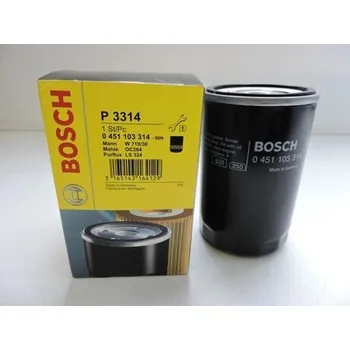 Olejový filtr Filtr oleje benzín OCTAVIA I., BOSCH P3314, pro SUPERB, I. 3U. Typové číslo: P3314,P3314,P3314, 06A115561B, 034115561A, P3314