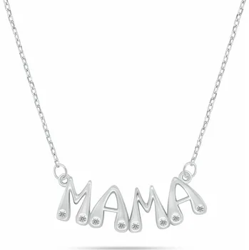 Náhrdelník Brilio Silver Stříbrný náhrdelník pro ženy Mama NCL189W + 2 měsíce na vrácení zboží