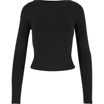 Boxerky Ladies Ruffled Super Slim Longsleeve 2-Pack - black+black 5XL