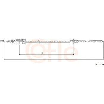 Autodíl Tažné lanko, parkovací brzda COFLE 10.7137