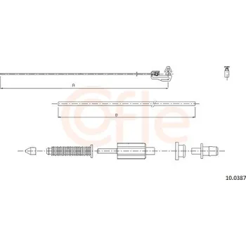 Plynové lanko Lanko plynu COFLE 10.0387