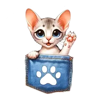 Nažehlovací obrázek - kotě v kapse V