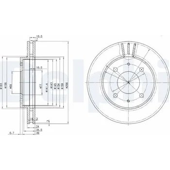 Brzdový kotouč Brzdový kotouč DELPHI BG3202