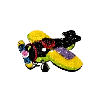 Knoflík Knoflík dřevěný letadlo III