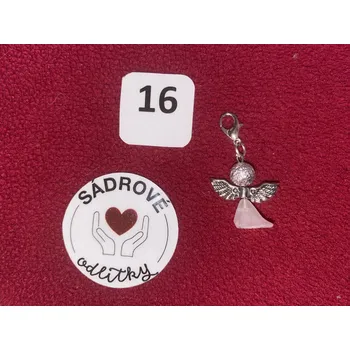 HandMade by NiJa + VeJa Přívěšek - andílek pro štěstí/ radost č.16