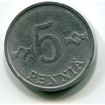 FINSKO. 5 penniä 1977