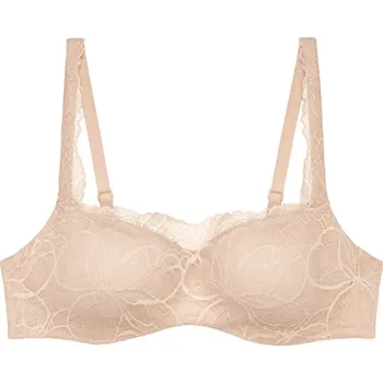 Podprsenka Dámská podprsenka Body Make-Up Illusion Lace Balconette - BROWN - sv. hnědá 00NZ - TRIUMPH BROWN 70E