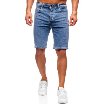 Pánská móda Tmavě modré pánské džínové kraťasy Bolf MP0274BC - 30/S