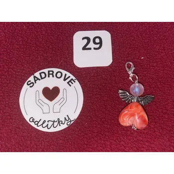HandMade by NiJa + VeJa Přívěšek - andílek pro štěstí/ radost č.29