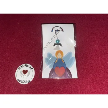 HandMade by NiJa + VeJa Dárková karta - Andílek pro štěstí