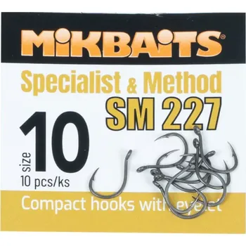 Rybářský háček MIKBAITS SPECIALIST & METHOD háčky - SM 227 hook č.10 10ks