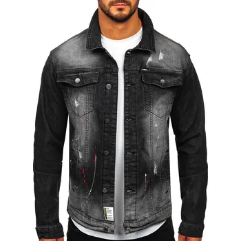 Černá pánská džínová bunda Bolf MJ542N - M