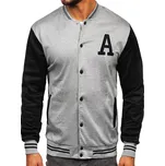 Šedá pánská přechodová baseballová bunda bomber Bolf 8B1157 - 2XL