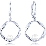 Stříbrné náušnice s přírodními perlami