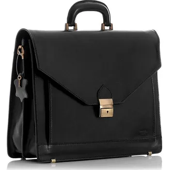 Pánská aktovka VERA PELLE Pánská kožená aktovka Vero Stilo 33 černá