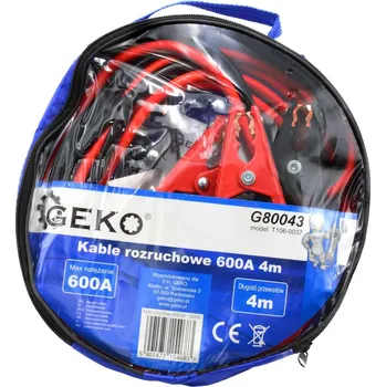 Startovací kabel GEKO G80043 Startovací kabely 600A, délka 4 metry
